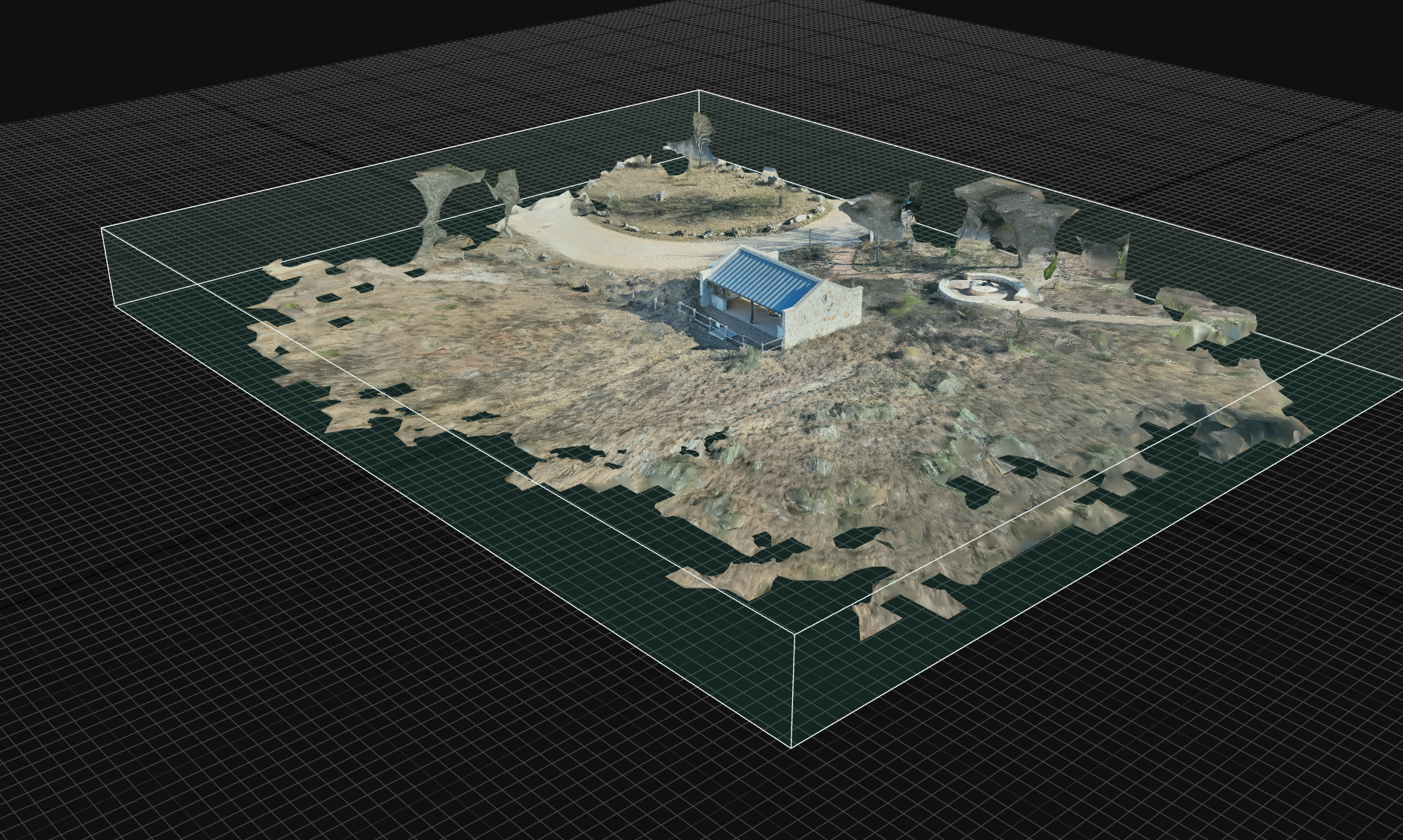 3D model generated from drone data